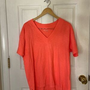 Aerie Oversized V Neck Shirt